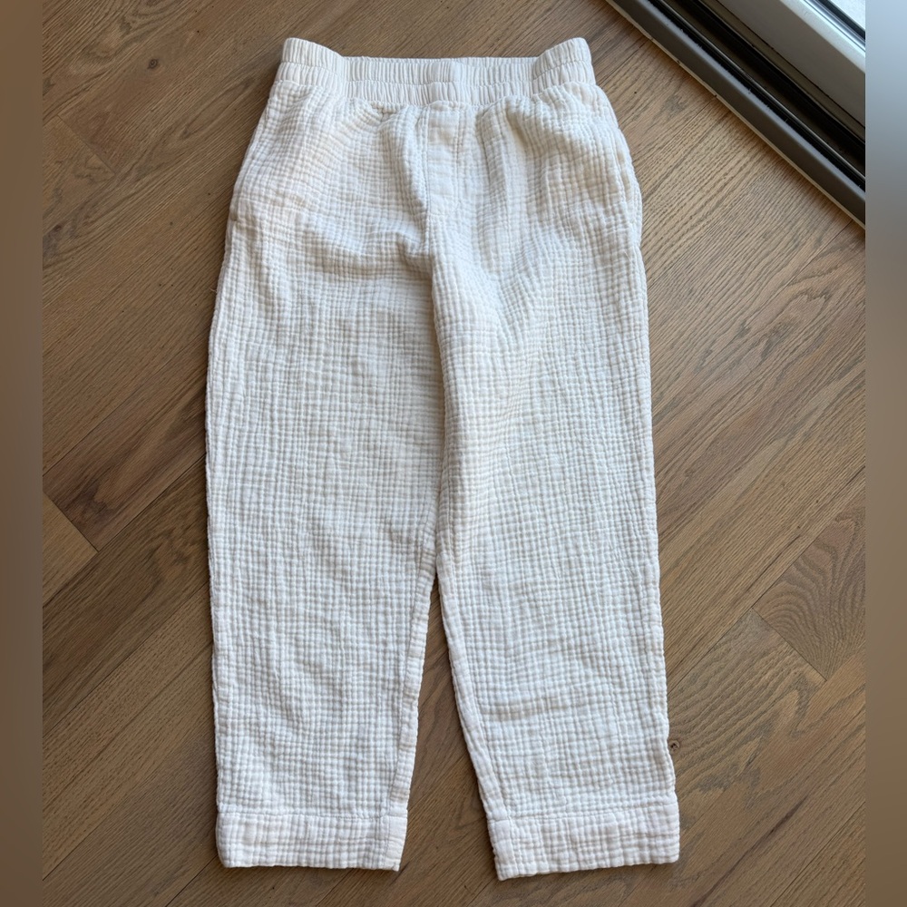Madewell Lightspun Tapered Houston Pull On Crop Pants